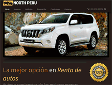 Tablet Screenshot of northperurentacar.com.pe